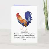 Roosterkarte Karte (Rückseite)