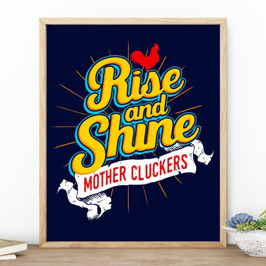 Roosterland der Rooster-Rosen und der Shine-Mutter Poster