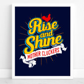 Roosterland der Rooster-Rosen und der Shine-Mutter Poster