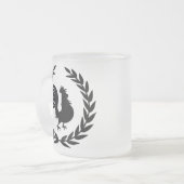 Roosterlogo Mattglastasse (Vorderseite Links)