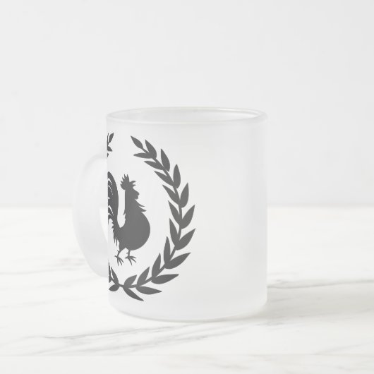 Roosterlogo Mattglastasse (Vorderseite Links)