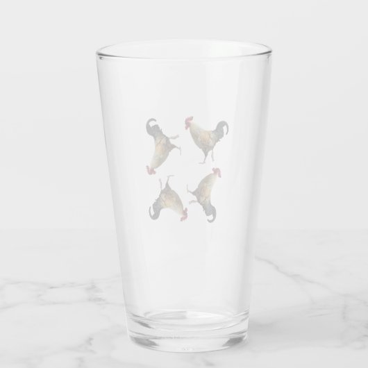 Roostermuster Glas (Rückseite)