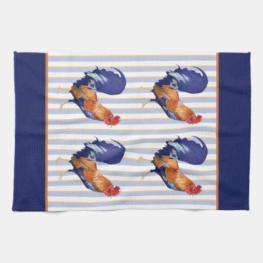 Roostermuster Streifen Küche Handtuch (Horizontal)