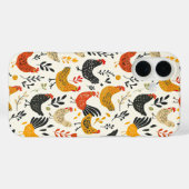 Roosters and Chickens Simple Illustration Print Case-Mate iPhone Hülle (Rückseite (Horizontal))