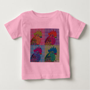 Roosters Gone Psycho Baby T-shirt