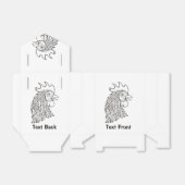 Rooster's Head Line Art Geschenkschachtel (Ungefaltet)