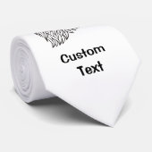 Rooster's Head Line Art Krawatte (Gerollt)