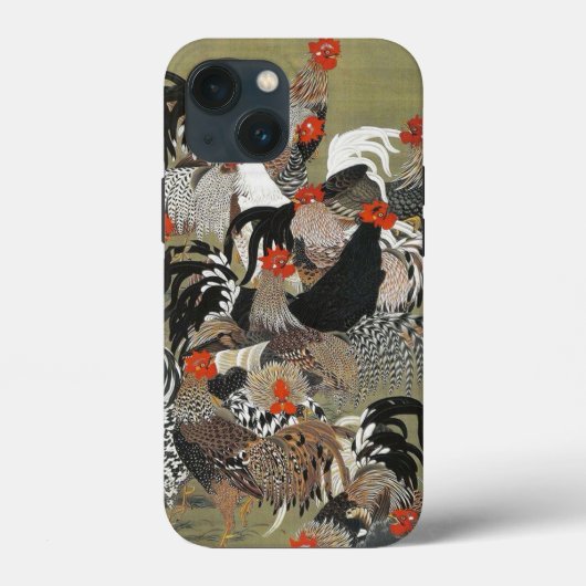 Roosters Hen Illustration von Ito Jakuchu Case-Mate iPhone Hülle (Rückseite)
