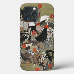 Roosters Hen Illustration von Ito Jakuchu Case-Mate iPhone Hülle