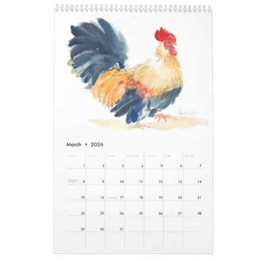 Roosters-Kalender 2022 Kalender (Mär 2026)