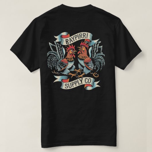 Roosters - Raypirri T-Shirt (Design Rückseite)