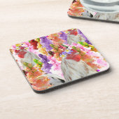 Roosters und HollyHocks, Untersetzer (Linke Seite)