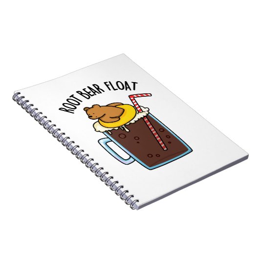 Root Bear Float Funny Root Beer Pub Notizblock (Rechte Seite)