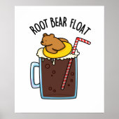 Root Bear Float Funny Root Beer Pub Poster (Vorne)