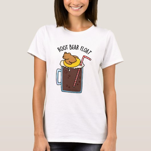 Root Bear Float Funny Root Beer Pub T-Shirt (Vorderseite)