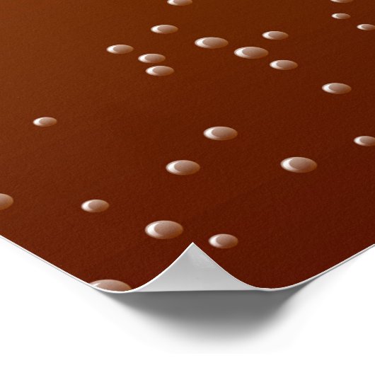 Root Bee mit winzigen Bläschen Kunst Poster (Ecke)