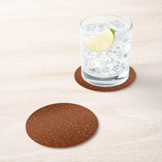 Root Bee mit winzigen Bläschen Kunst Runder Pappuntersetzer (Vor Ort)