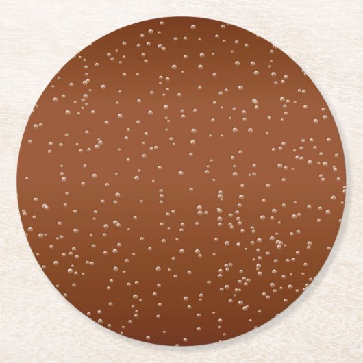 Root Bee mit winzigen Bläschen Kunst Runder Pappuntersetzer (Vorderseite)