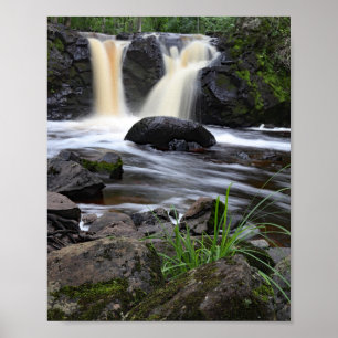 Root Beer Falls, Michigans oberste Halbinsel Poster