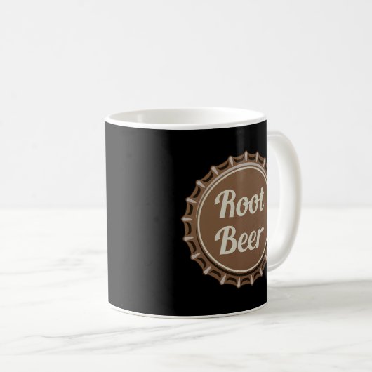 Root Beer Fizzy Soda Drink Flasche oben Kaffeetasse (VorderseiteRechts)