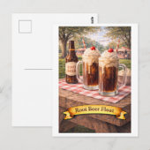 Root Beer Float (American Food Series) Postkarte (Vorne/Hinten)