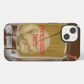 Root Beer Float braun weiß rot iPhone Hülle (Rückseite (Horizontal))