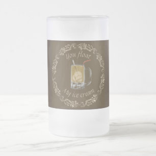 Root Beer Float Eismug Mattglas Bierglas