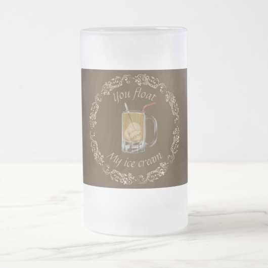 Root Beer Float Eismug Mattglas Bierglas (Mittel)