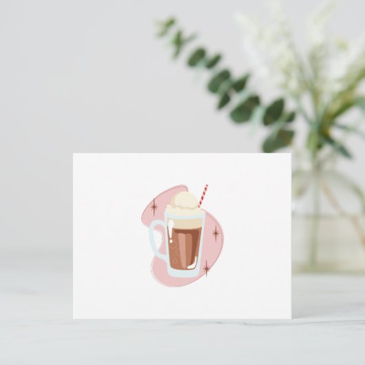 Root Beer Float Postkarte (Stehend Vorderseite)