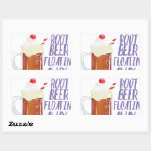 Root Beer Floatin Rechteckiger Aufkleber (Blatt)