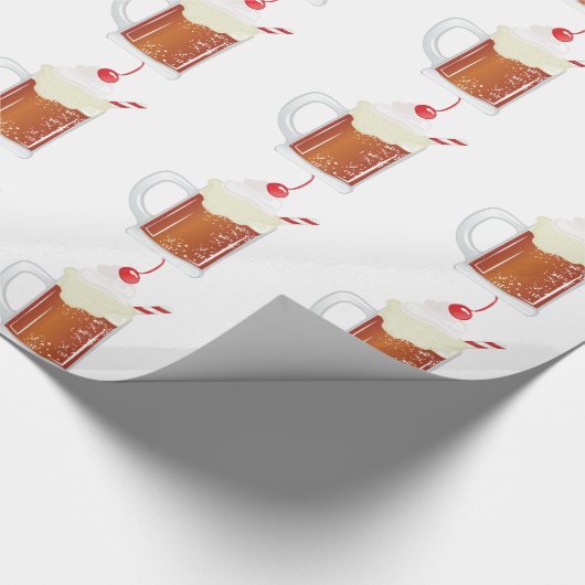 Root Beer-Floss Geschenkpapier (Ecke)