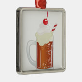 Root Beer-Floss Ornament Aus Metall (Rechts)