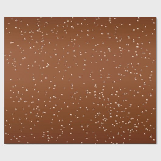 Root Beer mit kleiner Blasen-Hintergrund-Kunst Geschenkpapier (Flach)