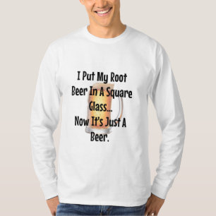 Root Beer Square Cup Matte Joke Shirt Funny