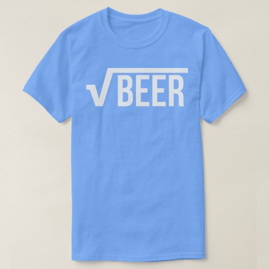 Root Beer (Square Root of Beer) Math Joke T-Shirt (Design vorne)