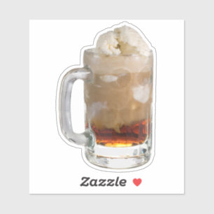 Root-Bier-Float Aufkleber