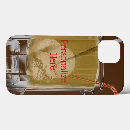 Root Bier schweben braun, rot Case-Mate iPhone Hülle (Rückseite (Horizontal))