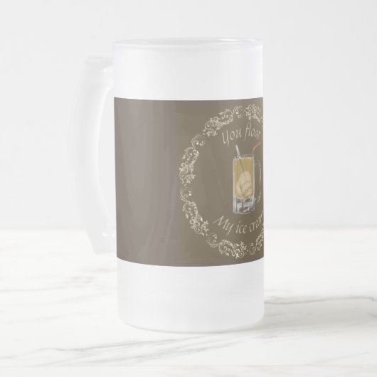 Root Bierfloat mattierte Tasse (Vorderseite Links)