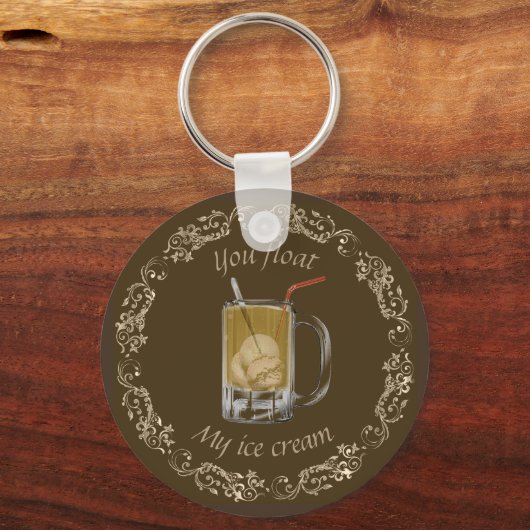 Root Bierfloat-Schlüsselanhänger Schlüsselanhänger (Vorderseite)