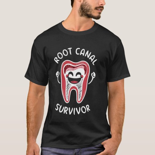 Root Canal Shirts Funny überlebte ich mein Root Ca (Vorderseite)