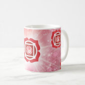 Root Chakra - 1. Chakra - rot Kaffeetasse (VorderseiteRechts)