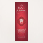 Root Chakra Affirmations Yoga Mat - 08 Yogamatte (Vorderseite)