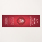 Root Chakra Affirmations Yoga Mat - 08 Yogamatte (Vorderseite (Horizontal))