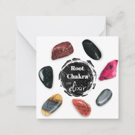 *~* Root Chakra Elixir AP64 Stones Mitteilungskarte