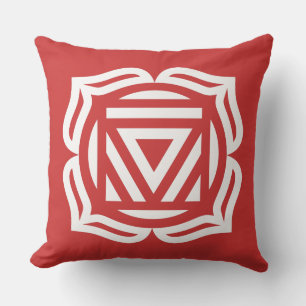 Root Chakra Energy Throw Kissen