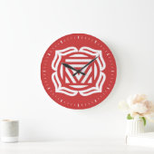 Root Chakra Energy Wall Clock Große Wanduhr (Zuhause)