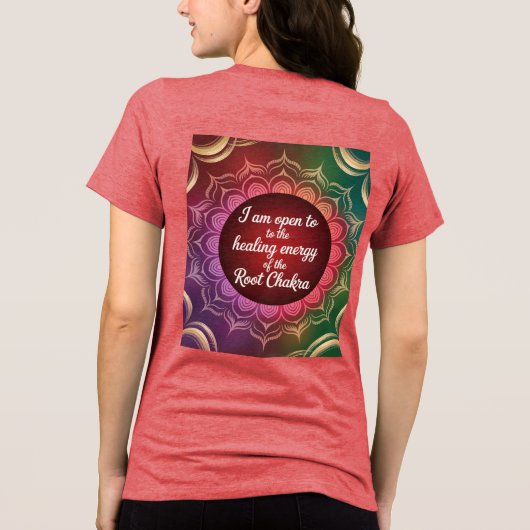 Root Chakra Healing T - Shirt (Rückseite)