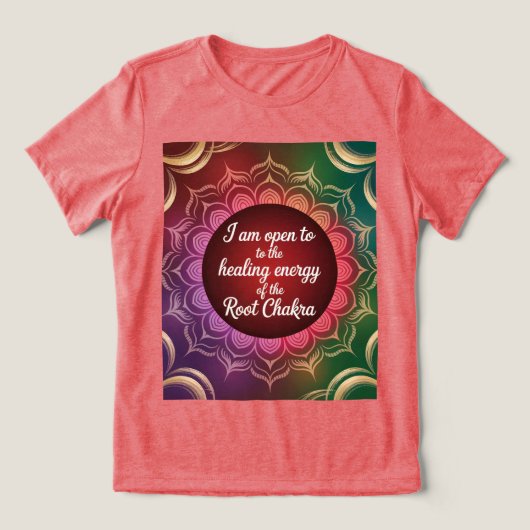 Root Chakra Healing T - Shirt (Design Vorderseite)