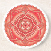 Root Chakra Light Mandala Untersetzer (Vorne)