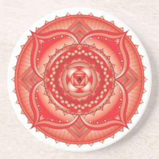 Root Chakra Light Mandala Untersetzer